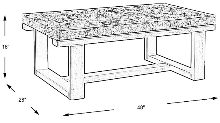 Caleb Espresso Cocktail Table