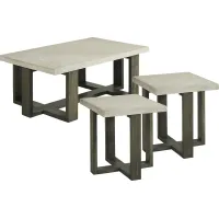 Sanger Gray 3 Pc Table Set