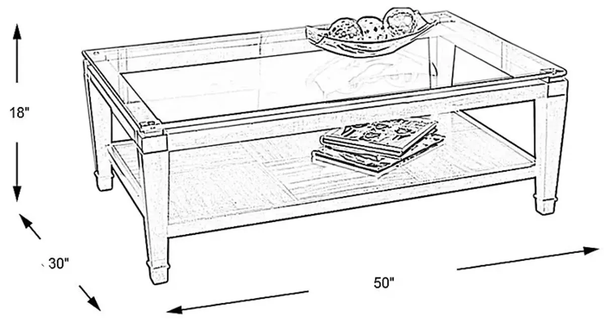 Laketon Walnut Cocktail Table