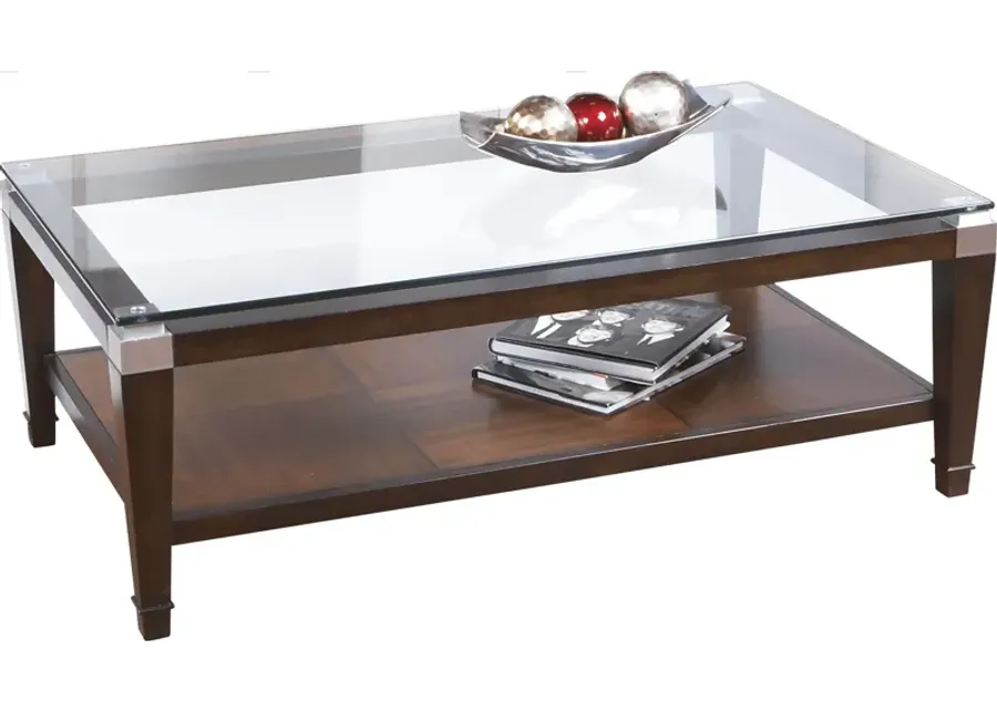 Laketon Walnut Cocktail Table