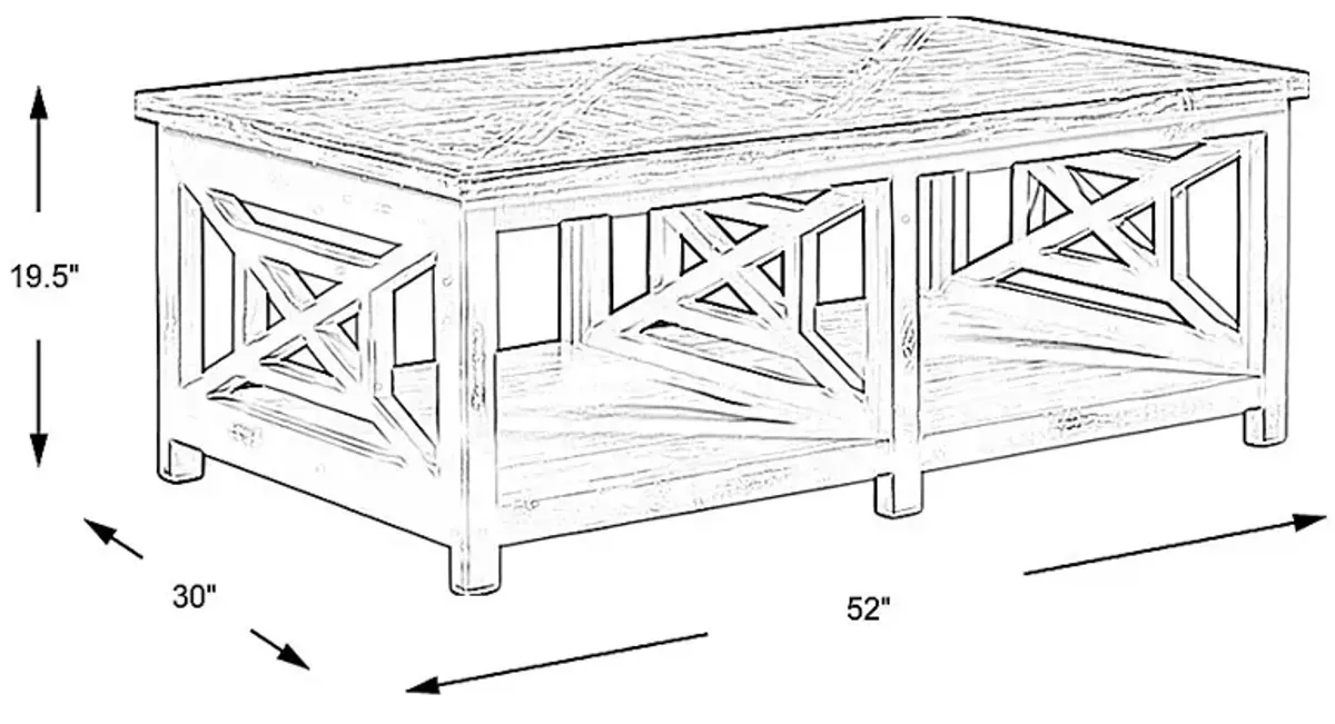 Danusa Black Cocktail Table