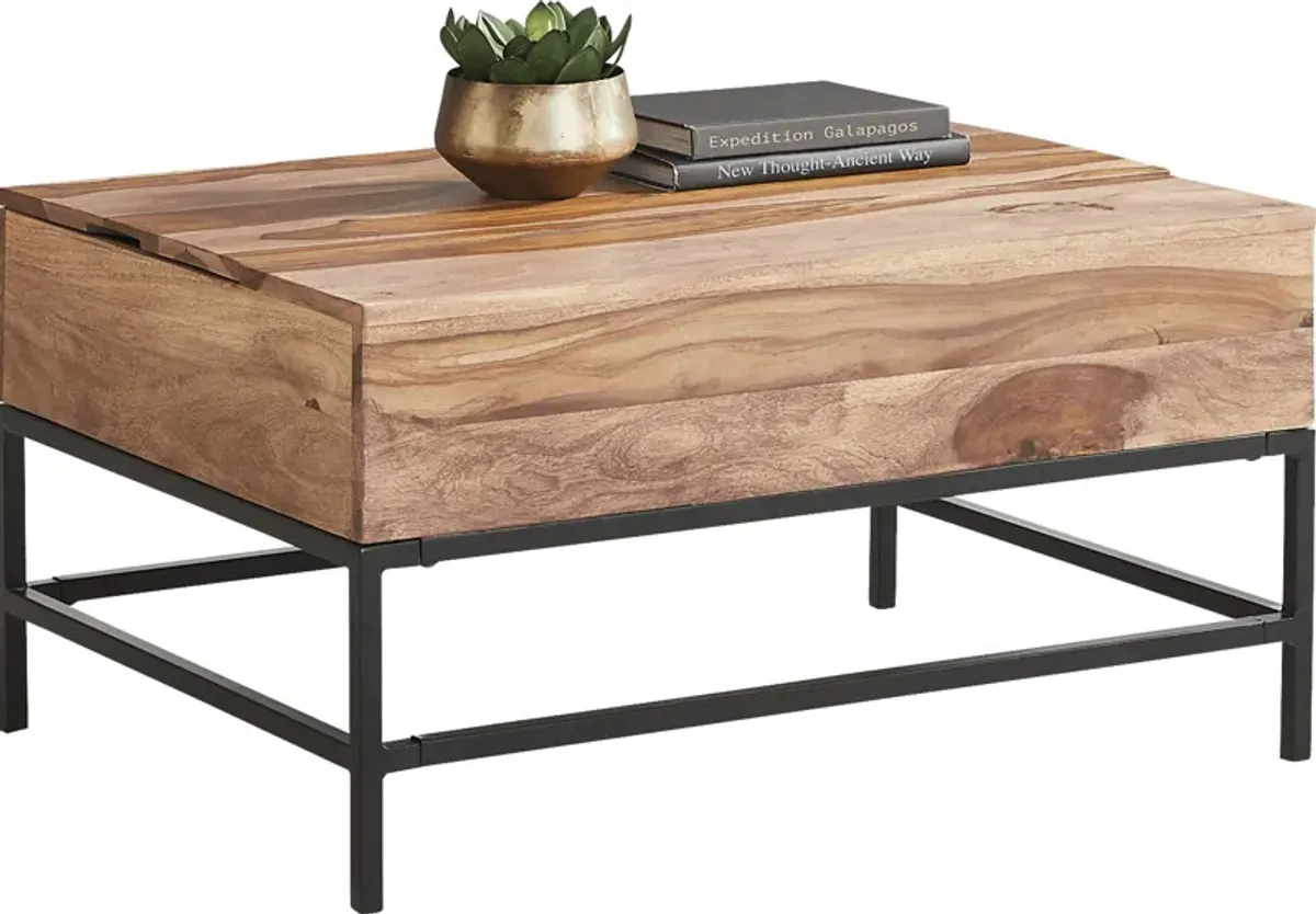 Stenlay Brown Lift-Top Cocktail Table