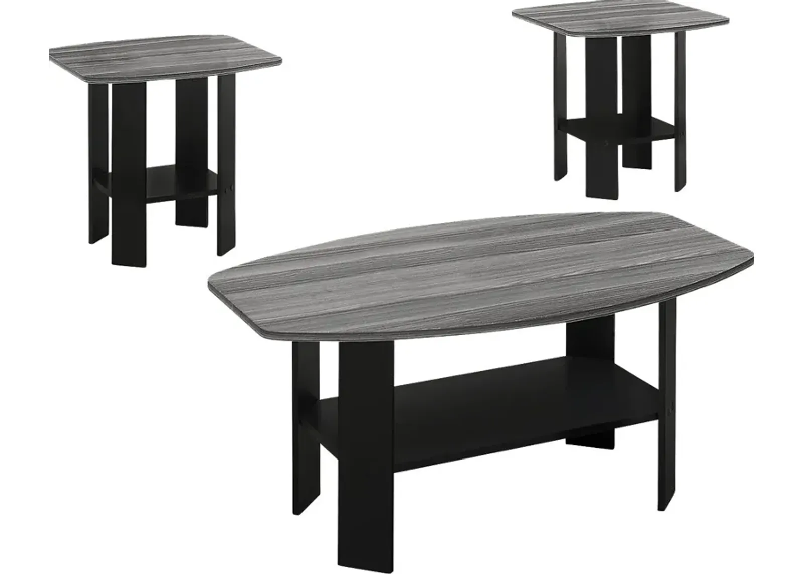 Greylyn Gray 3 Pc Table Set