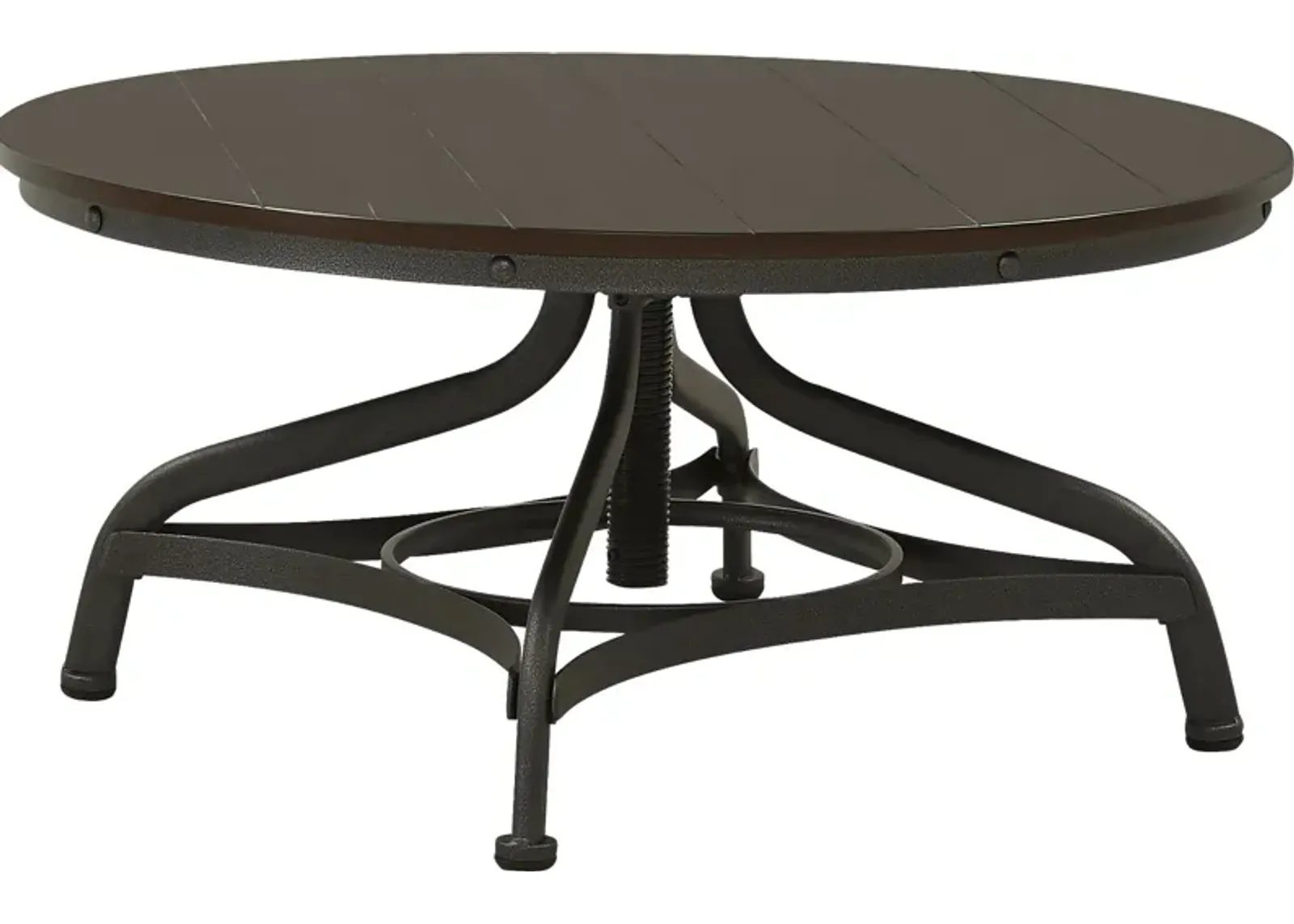 Industrial Place II Cherry Adjustable Cocktail Table