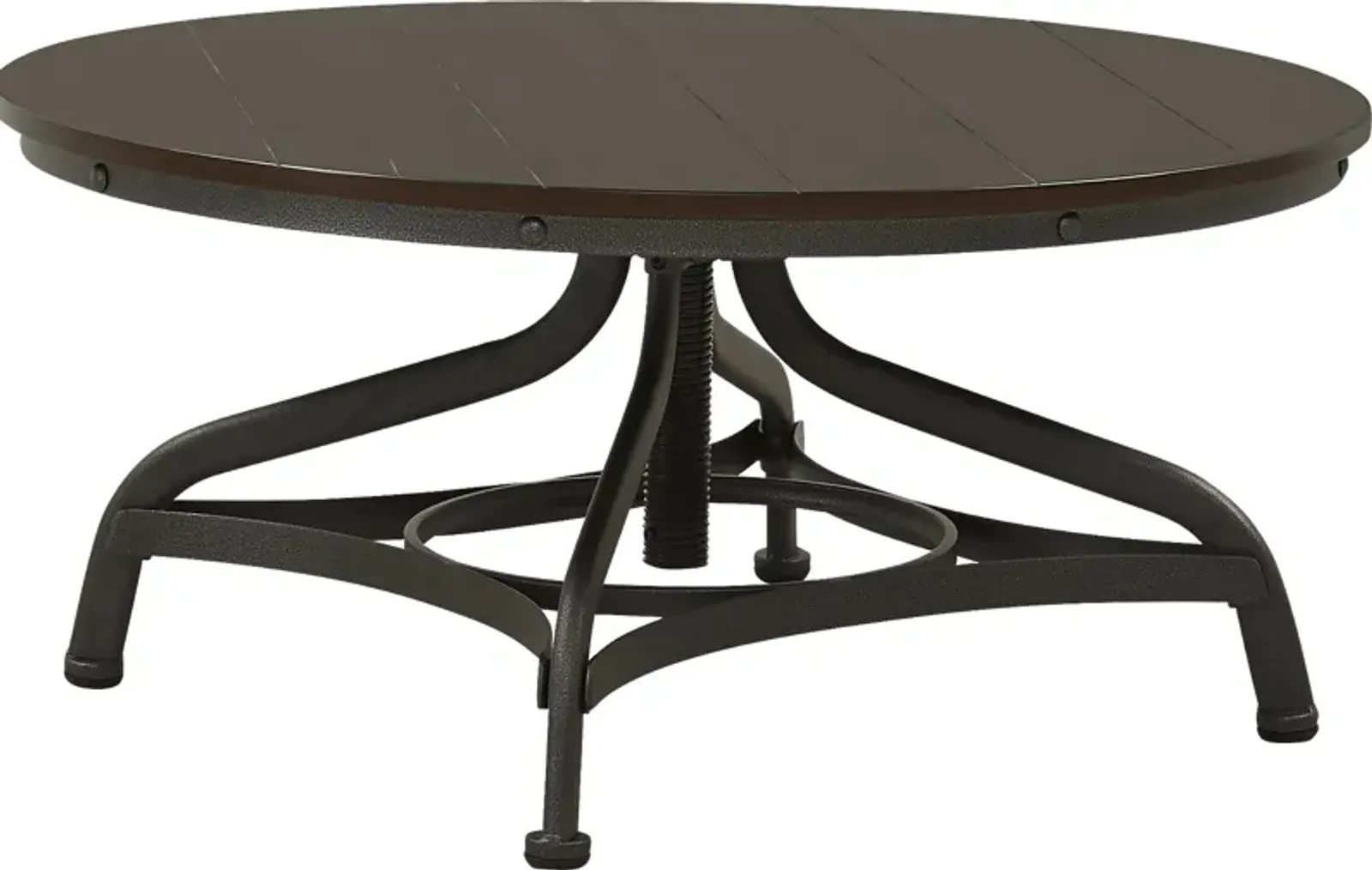 Industrial Place II Cherry Adjustable Cocktail Table