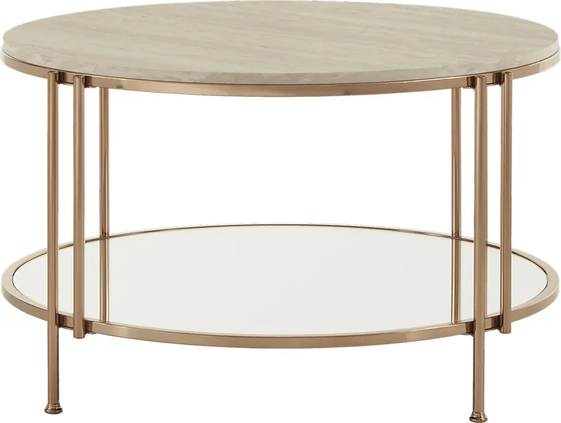 Clairview Gold Cocktail Table