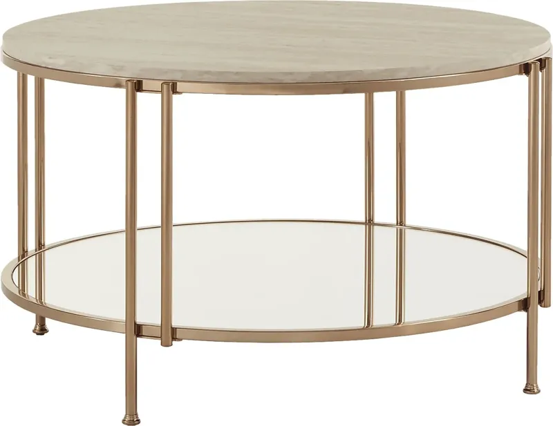 Clairview Gold Cocktail Table