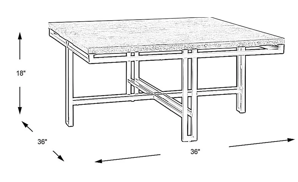 Molino Beige Cocktail Table