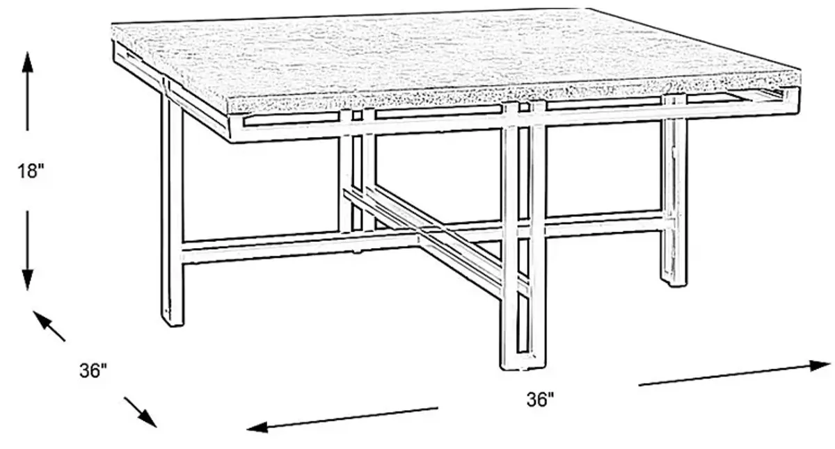 Molino Beige Cocktail Table