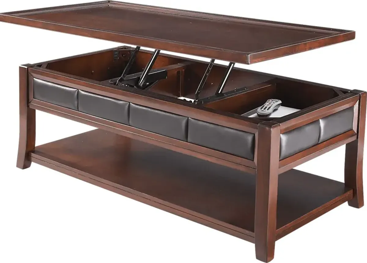 Benton Square Merlot Lift-Top Cocktail Table