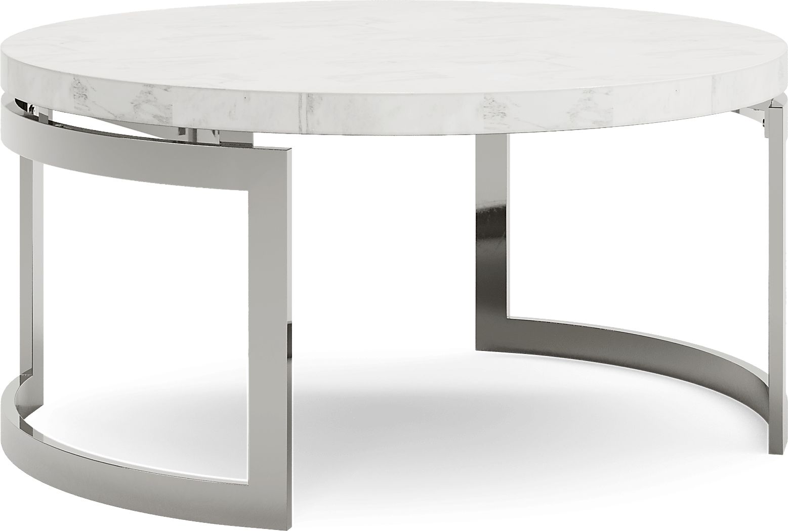 Nerissa Round Metal Cocktail Table