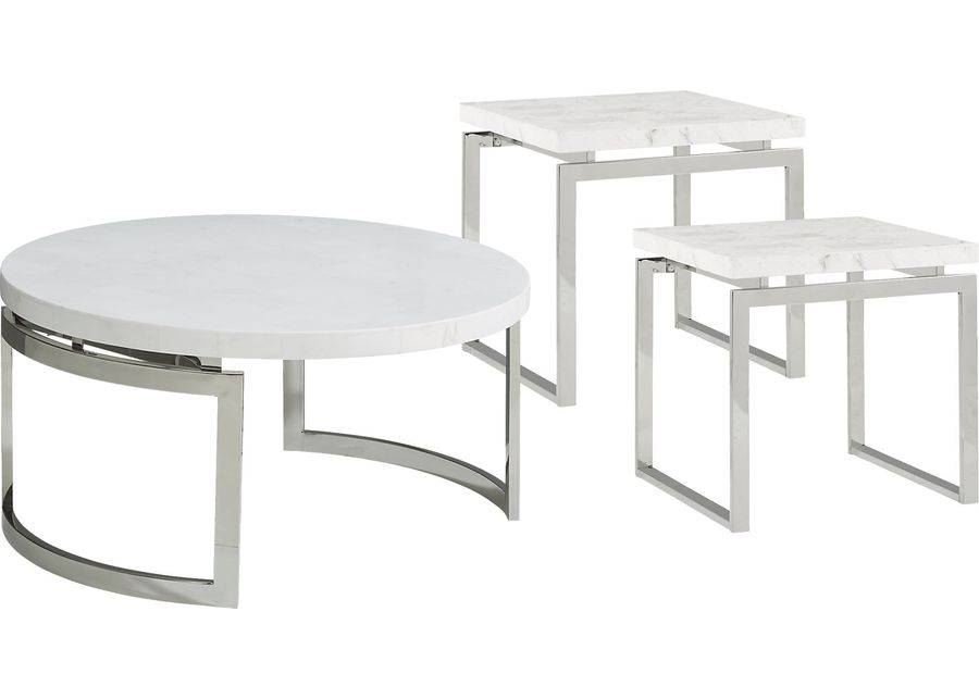 Nerissa Metal 3 Pc Table Set