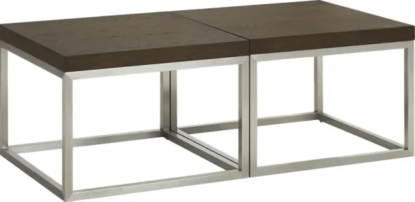 Dyer Caramel 2 Pc Bunching Table Set