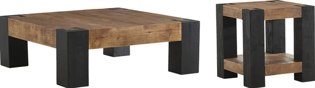 Marco Natural 2 Pc Table Set