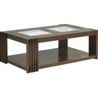 Camellia Brown Cherry Rectangle Cocktail Table