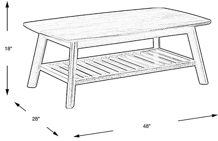 Bridgewood Pointe Brown Cocktail Table