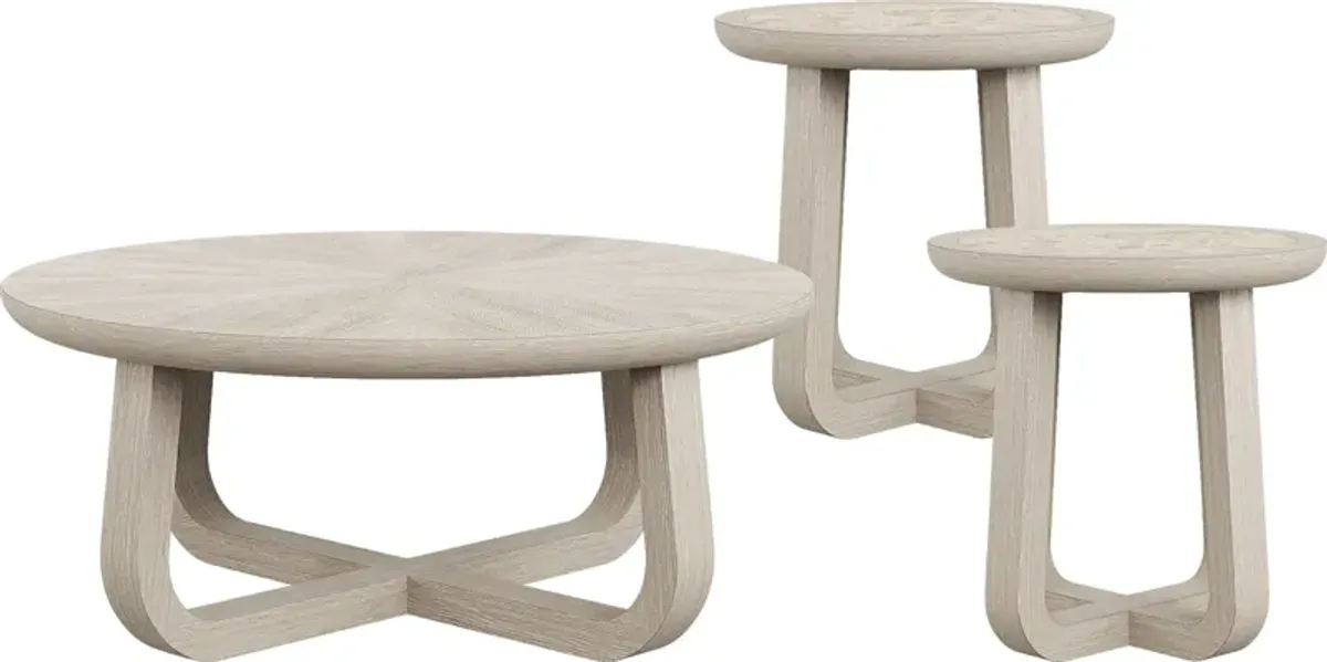 Canyon Light Gray 3 Pc Occasional Table Set