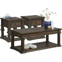 Renfield Walnut 3 Pc Occasional Table Set