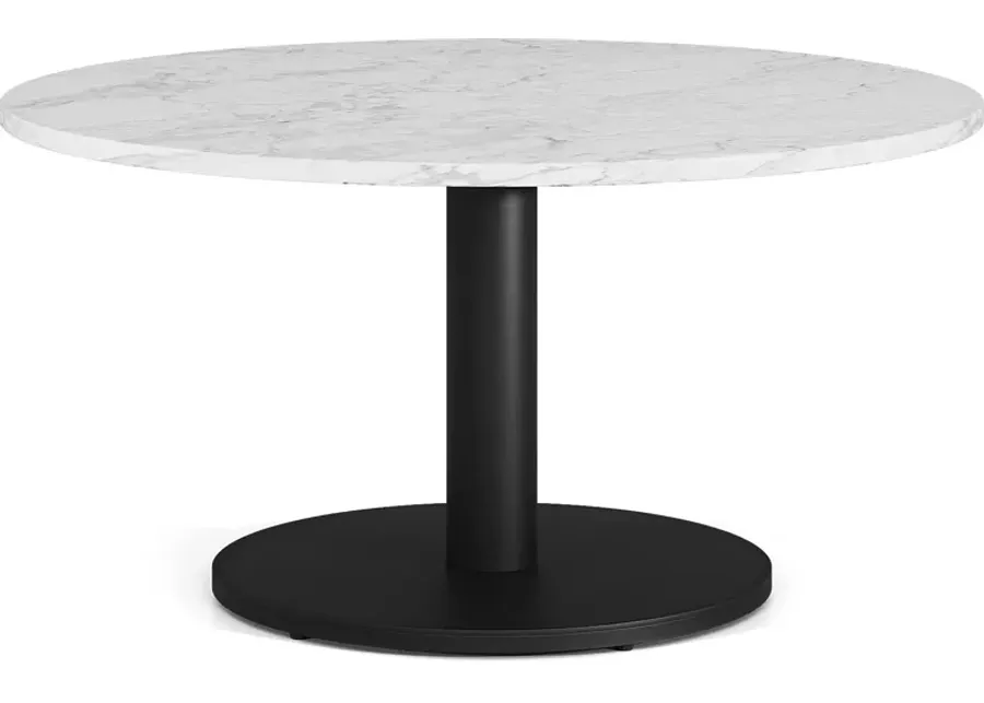 Charmaine Black Round Cocktail Table