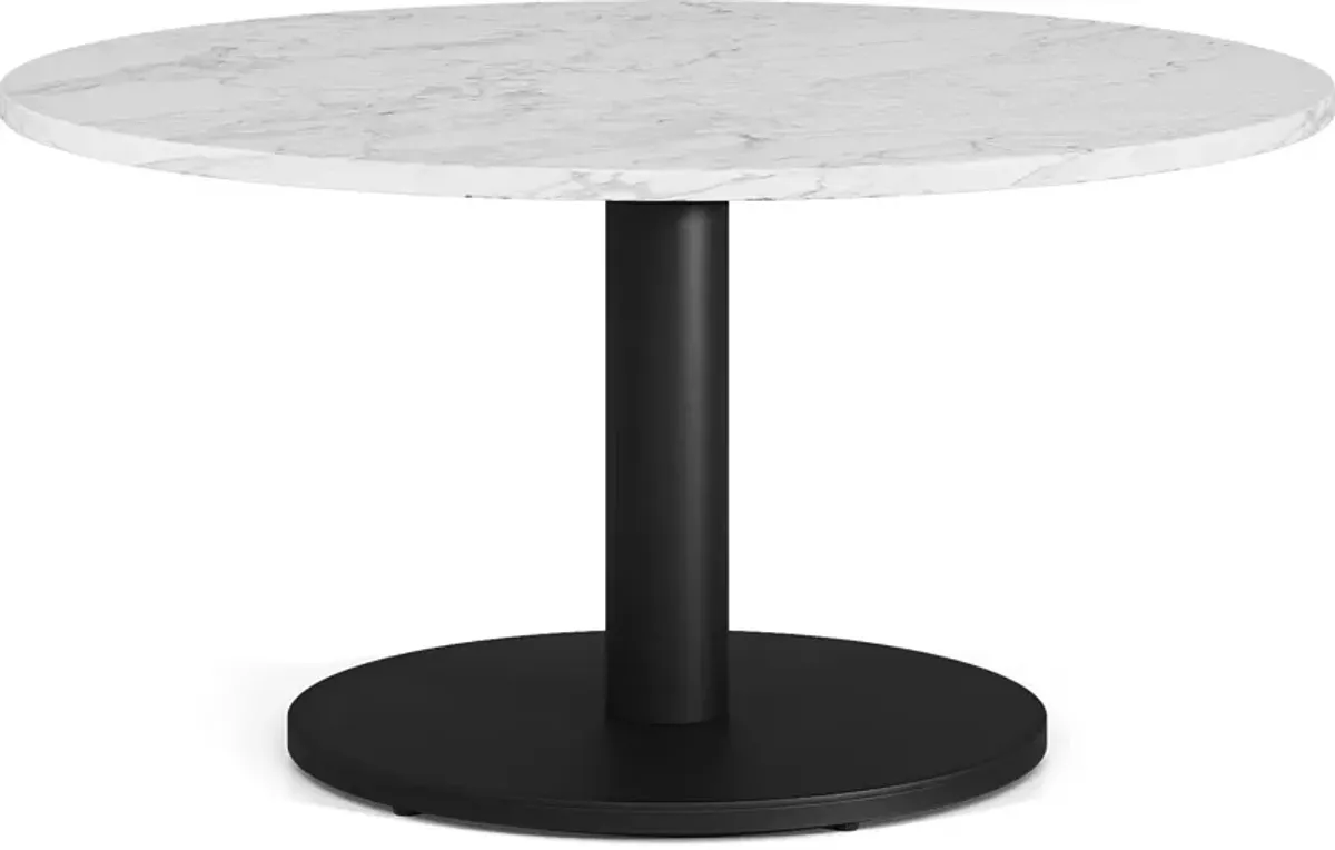 Charmaine Black Round Cocktail Table