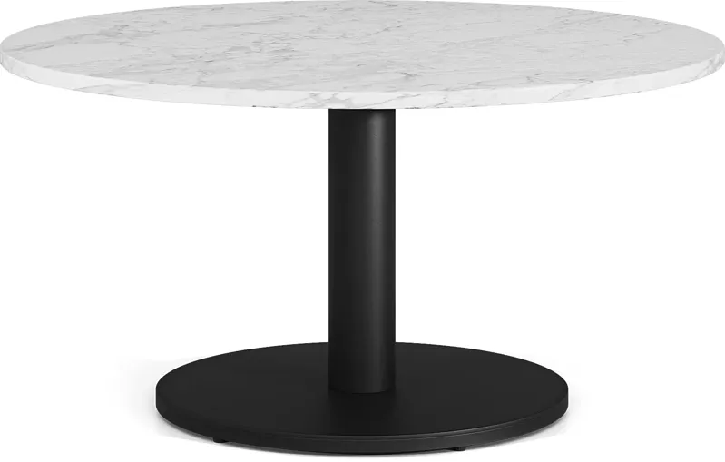 Charmaine Black Round Cocktail Table