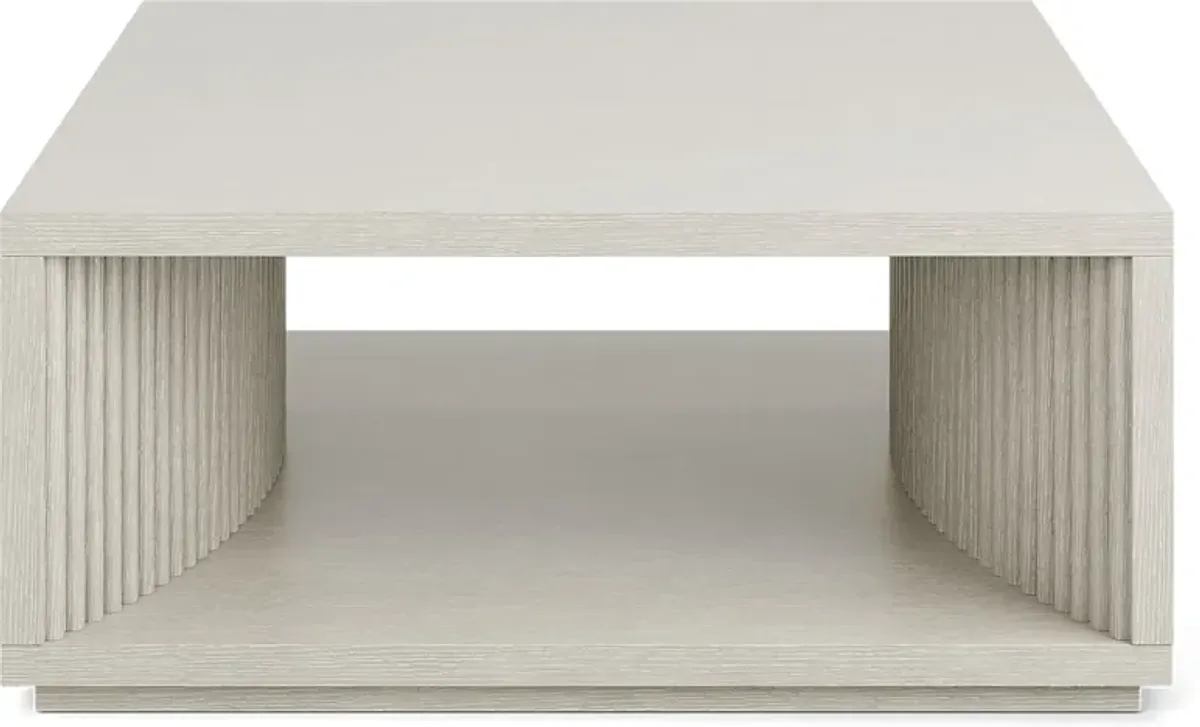 Eastchester White Square Cocktail Table