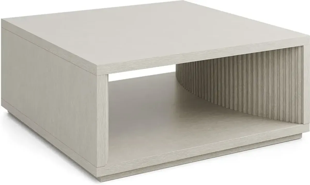 Eastchester White Square Cocktail Table