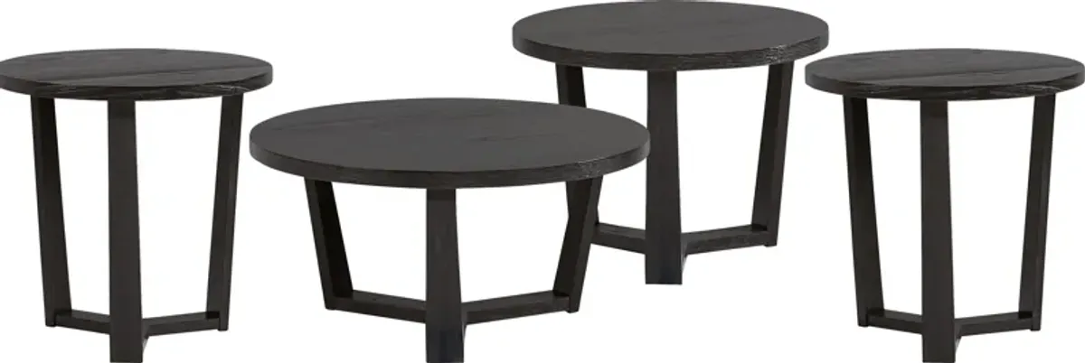 Rumie Brown 4 Pc Occasional Table Set