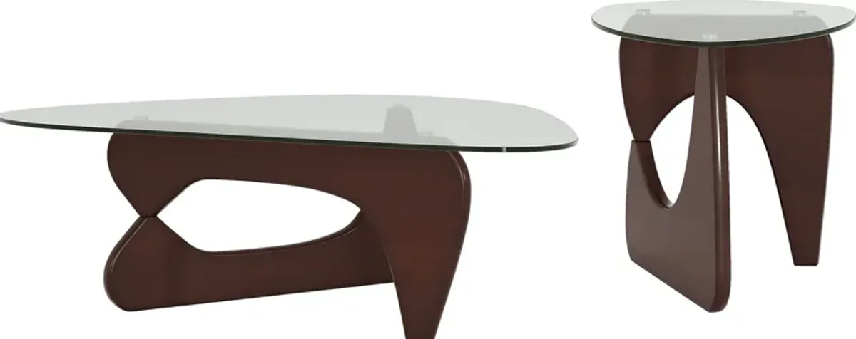 Candela Merlot 2 Pc Table Set