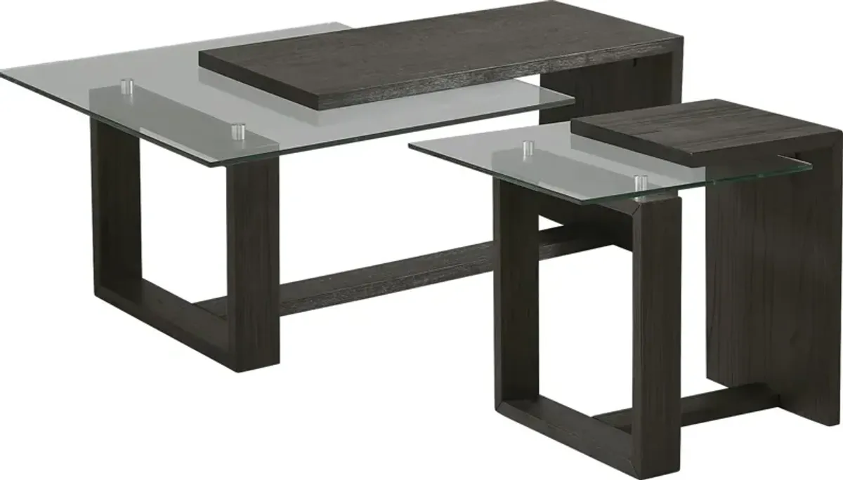 Cailee Black Tables, Set of 2