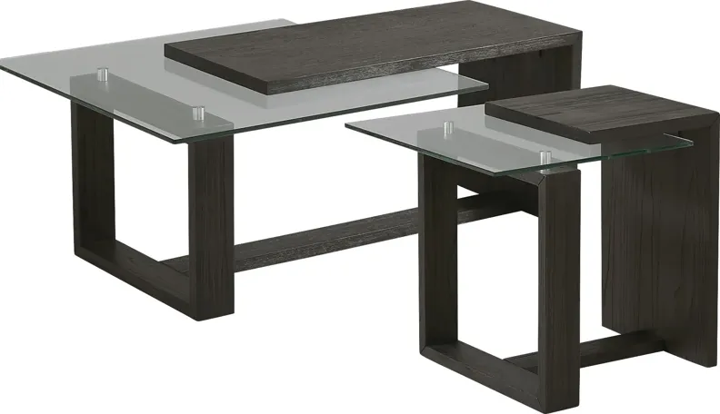 Cailee Black Tables, Set of 2