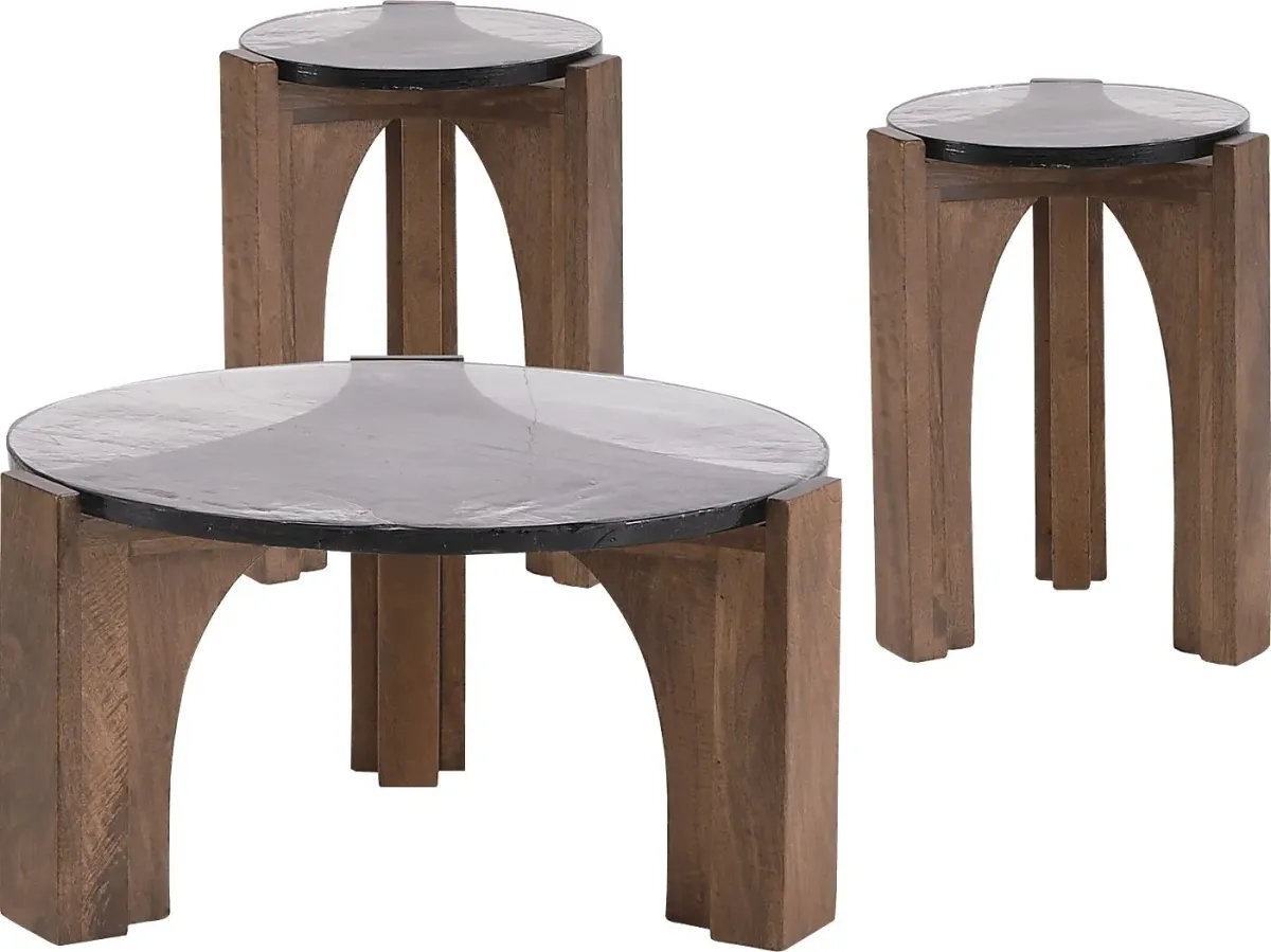 Roval Coffee 3 Pc Table Set