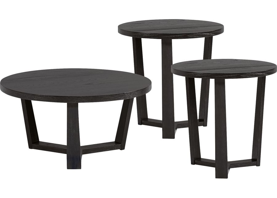 Rumie Brown 3 Pc Occasional Table Set