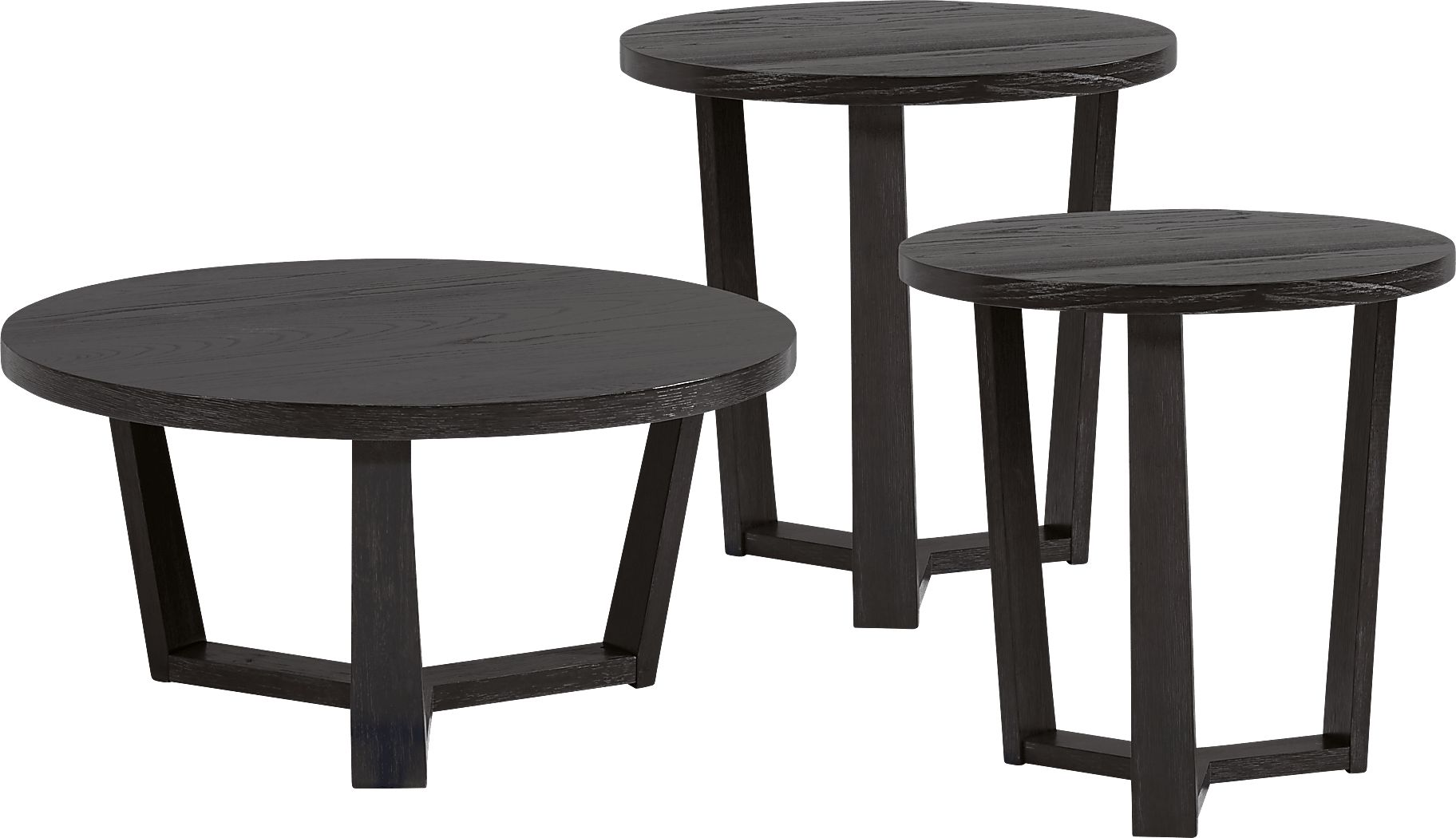 Rumie Brown 3 Pc Occasional Table Set