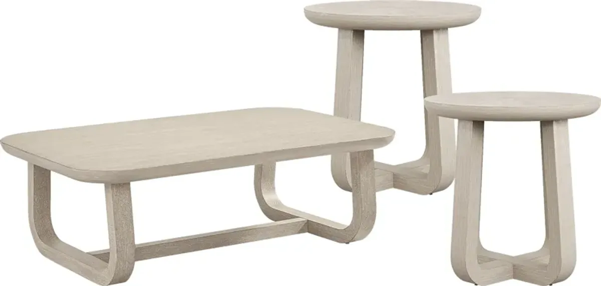 Canyon Light Gray 3 Pc Occasional Table Set