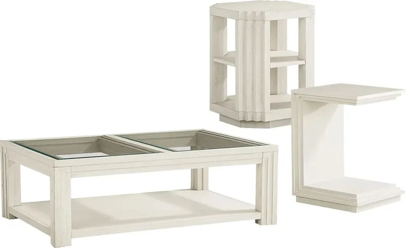 Royal Park Ivory 3 Pc Table Set
