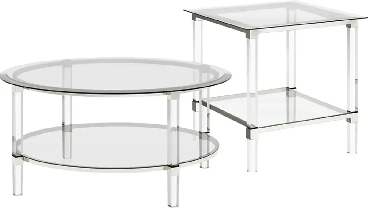 Varna Silver 2 Pc Table Set