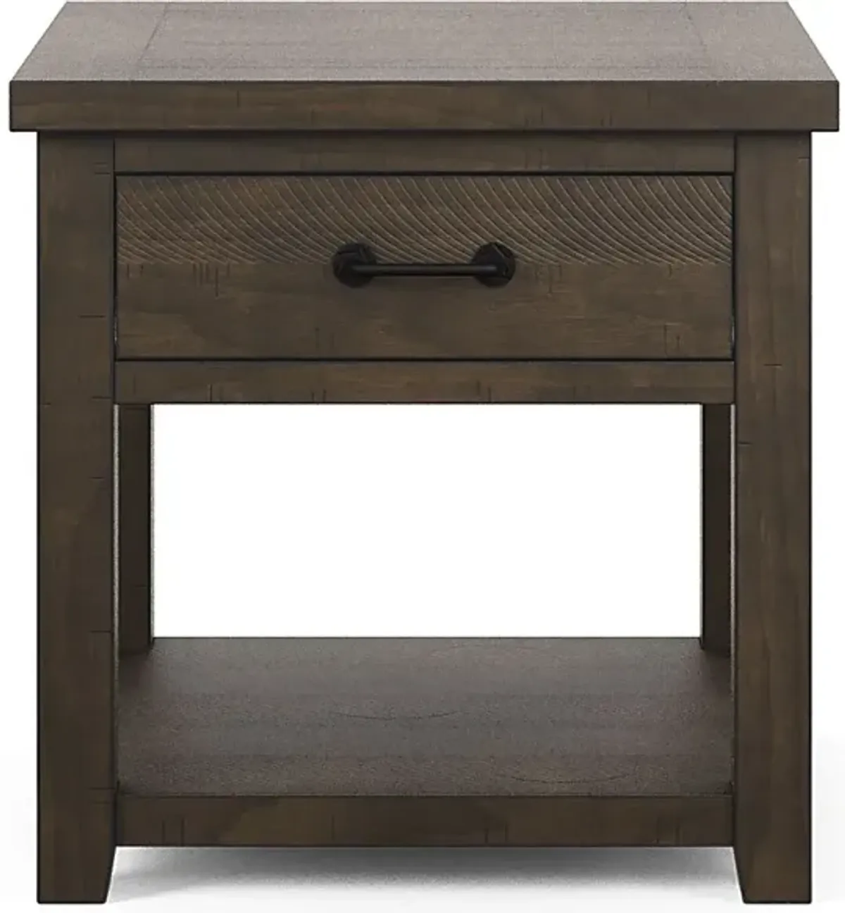 Rocky Creek Brown End Table