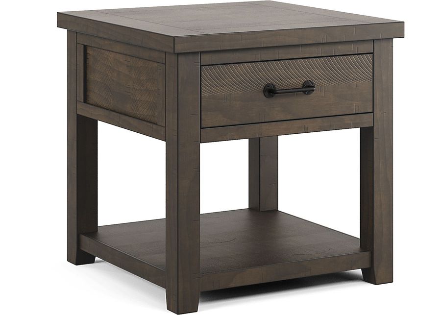 Rocky Creek Brown End Table