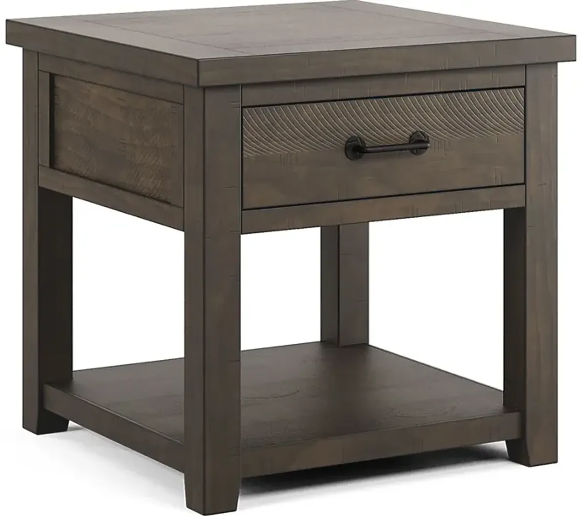 Rocky Creek Brown End Table