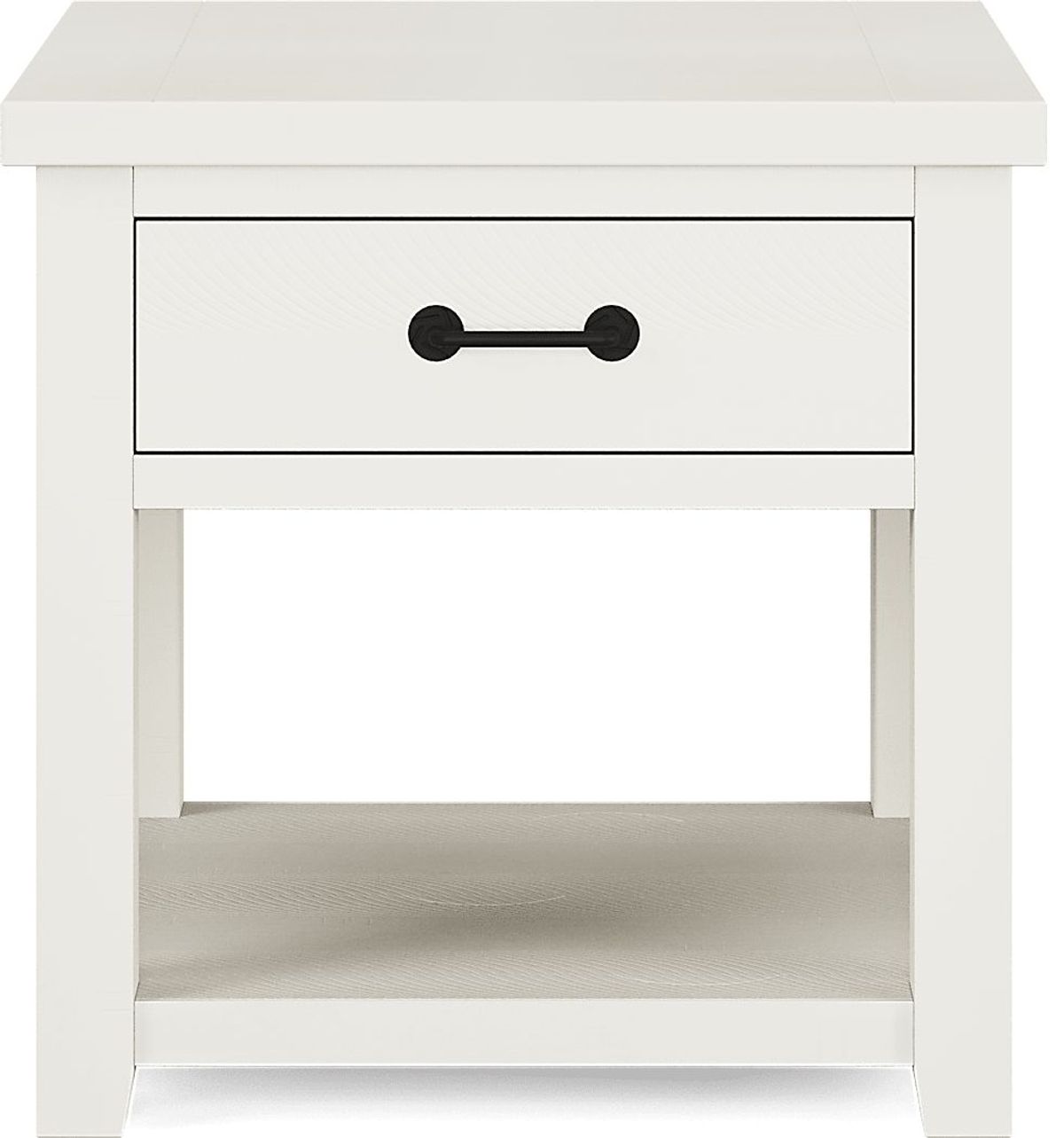 Rocky Creek White End Table