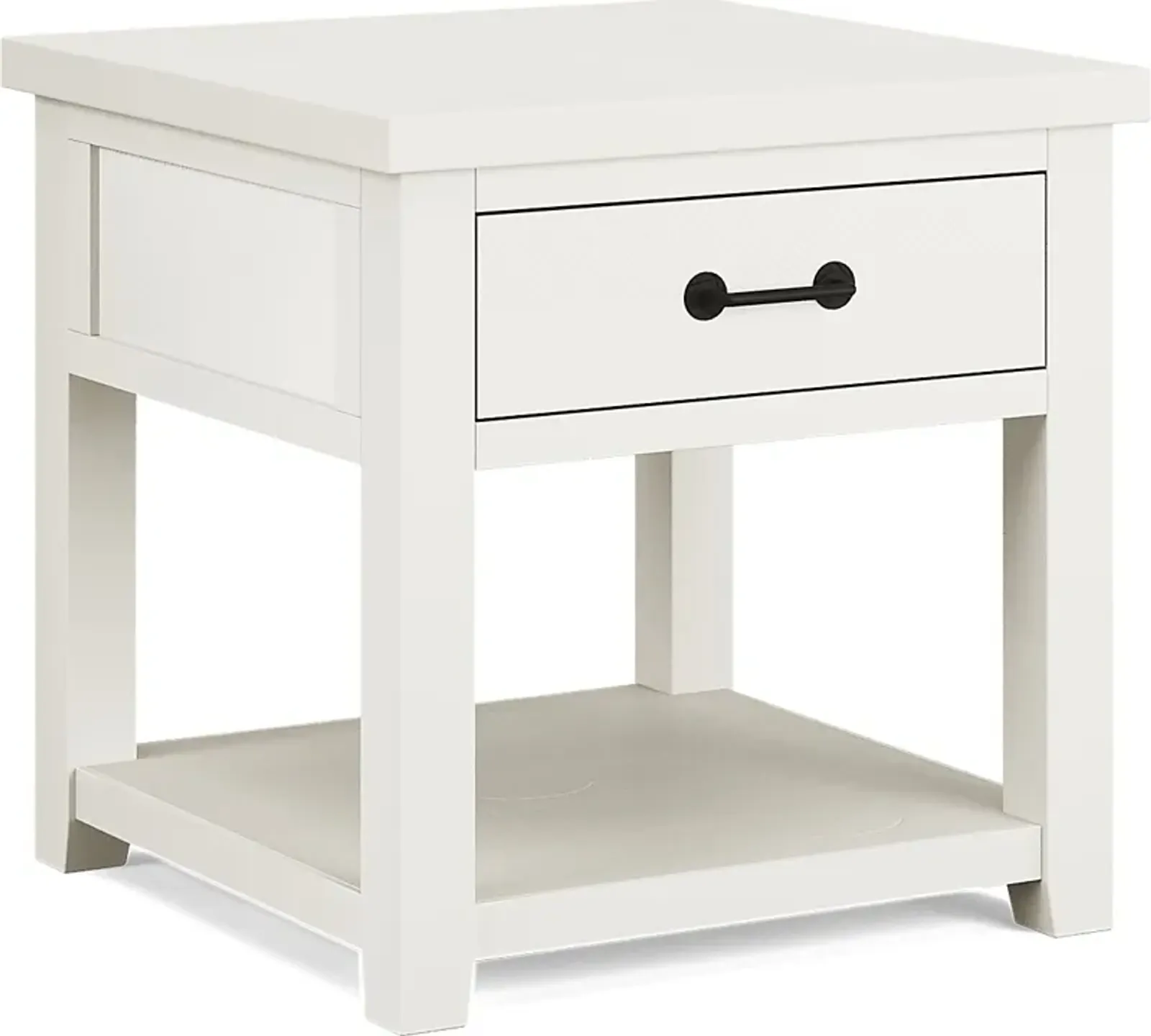 Rocky Creek White End Table