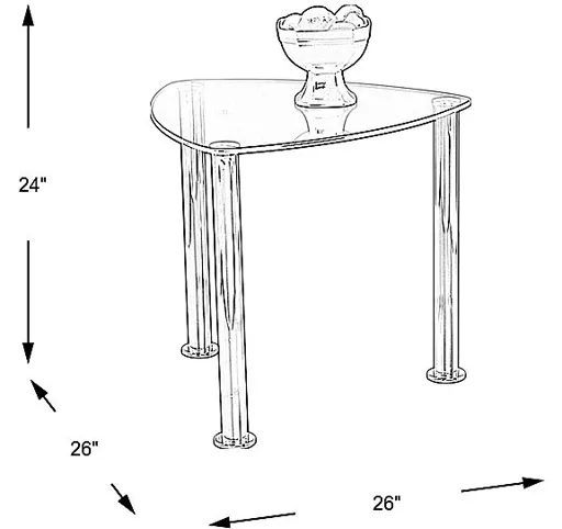 Landmark Metal End Table