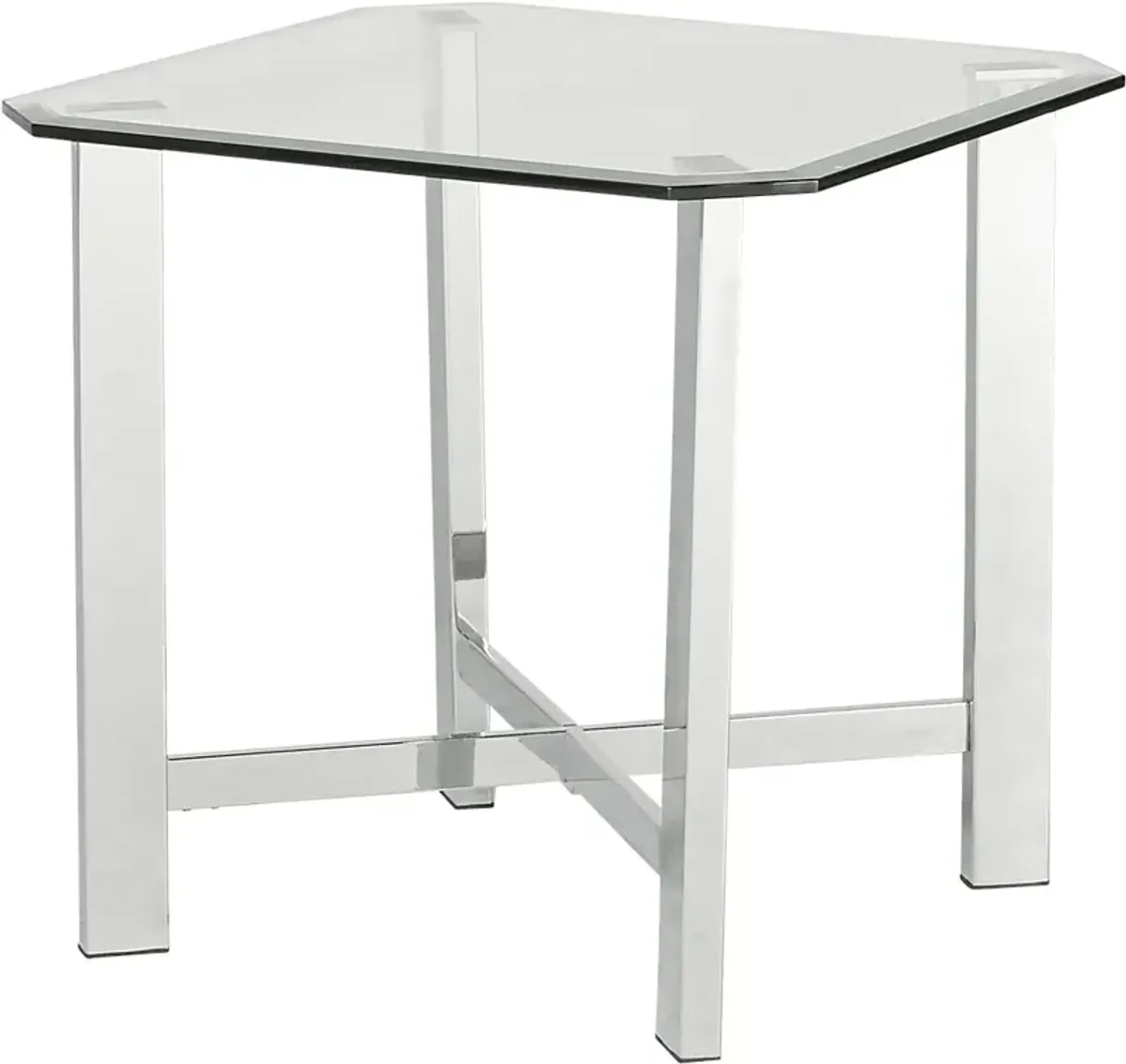 Teagan Chrome End Table