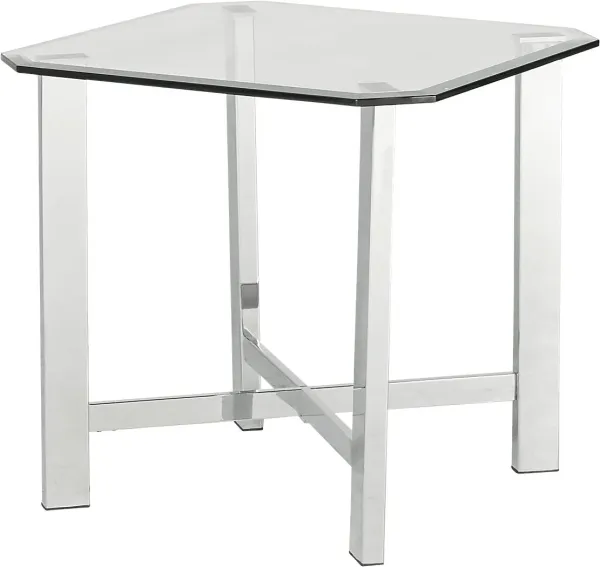 Teagan Chrome End Table