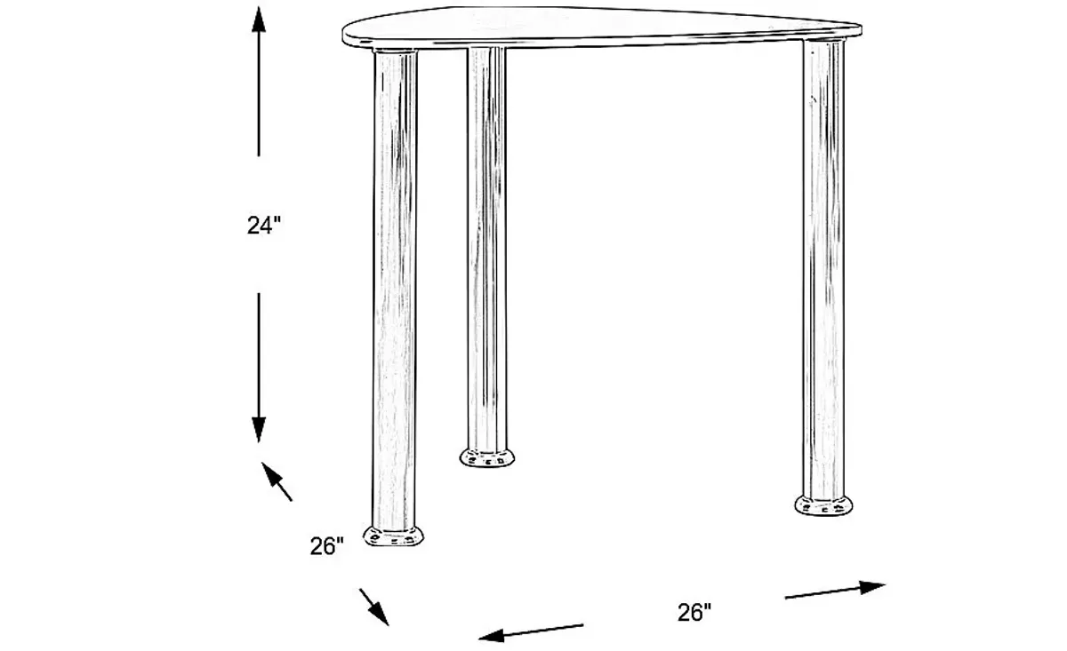 Landmark Black End Table
