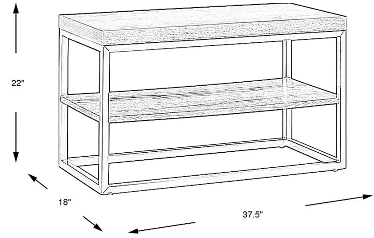 Dyer Caramel End Table