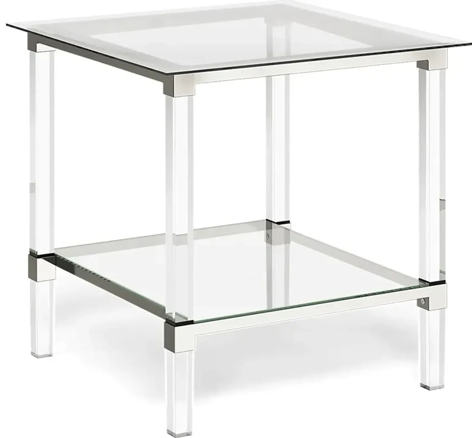 Varna Silver Square End Table