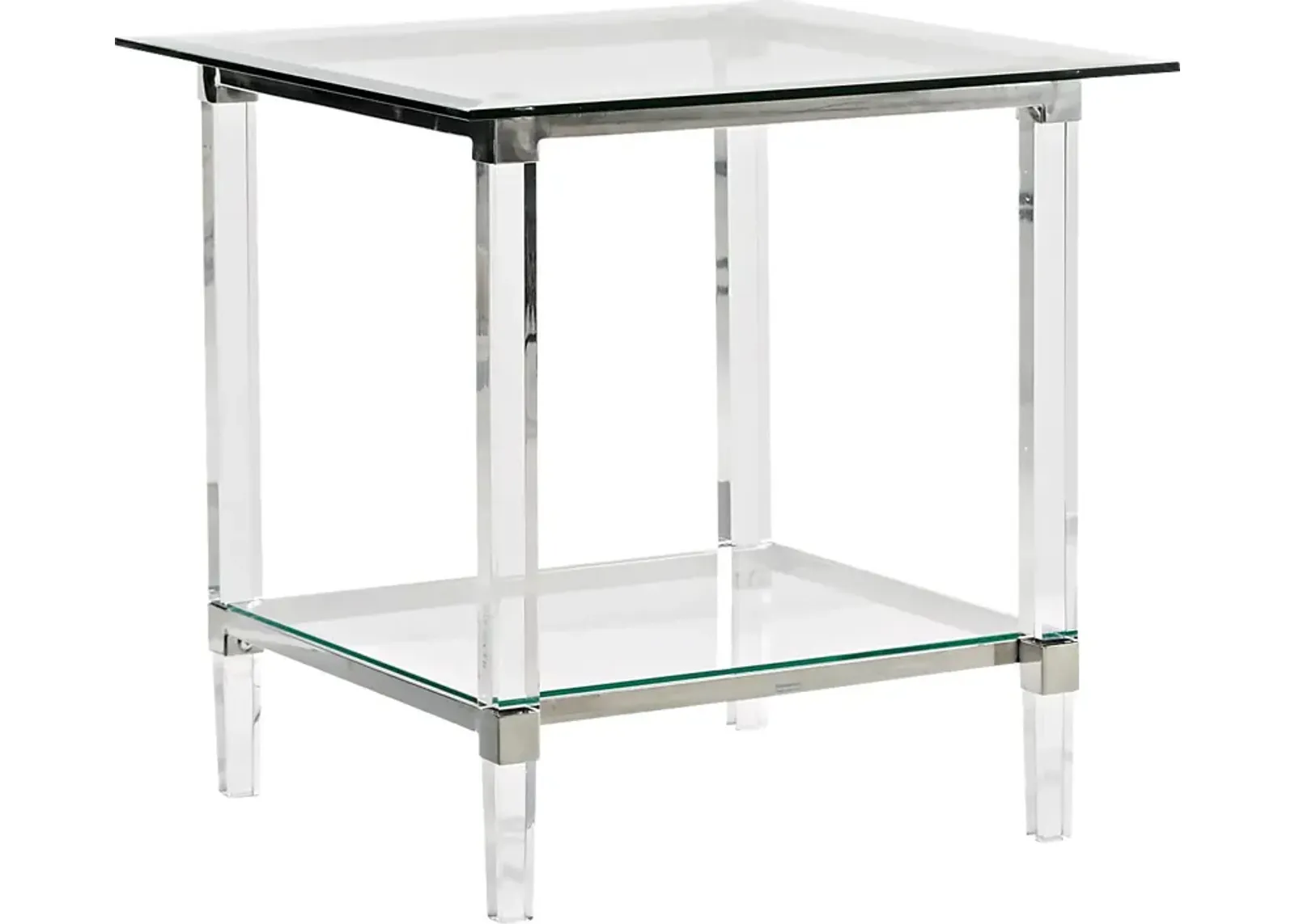 Varna Silver Square End Table