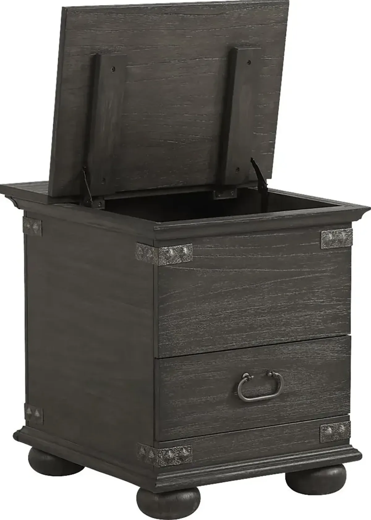 Ryden Black Trunk End Table